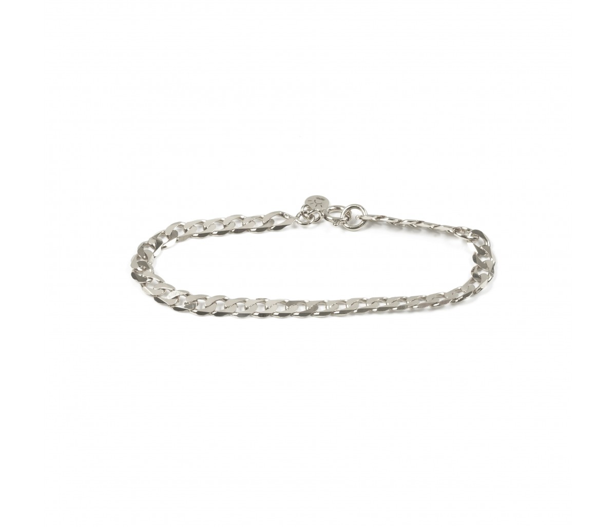 handmade bracelet with thick links in silver 925