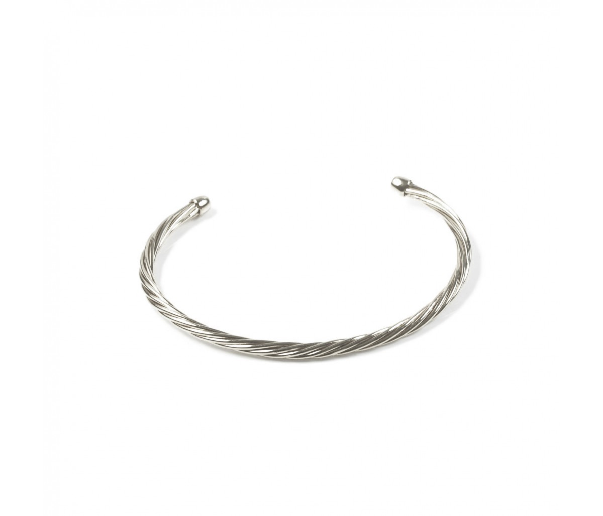 silver twisted bangle
