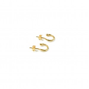 Vermeil hoop earrings