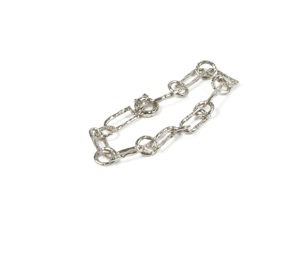 Big links bracelet silver