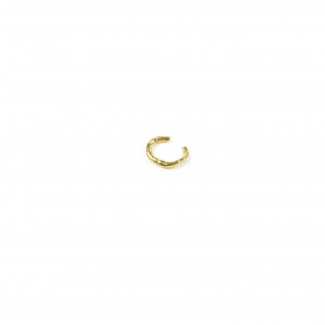 Irregular effect earcuff gold